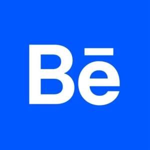 behance logo image showcasing creative portfolio platform for graphic designers