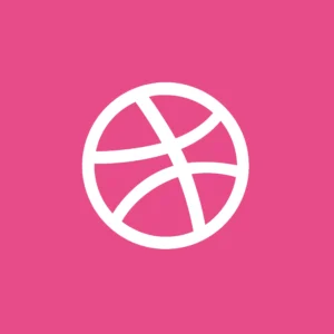 dribbble logo image highlighting ui ux and graphic design inspiration source