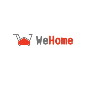 We Home logo displayed in trusted clients section of Adhil Noushad, best graphic designer in Kerala